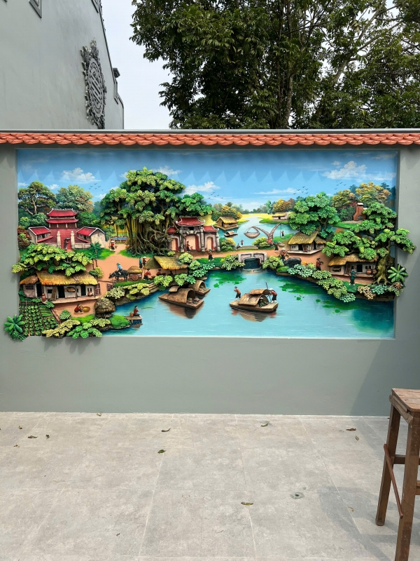 Tranh đắp đồng quê