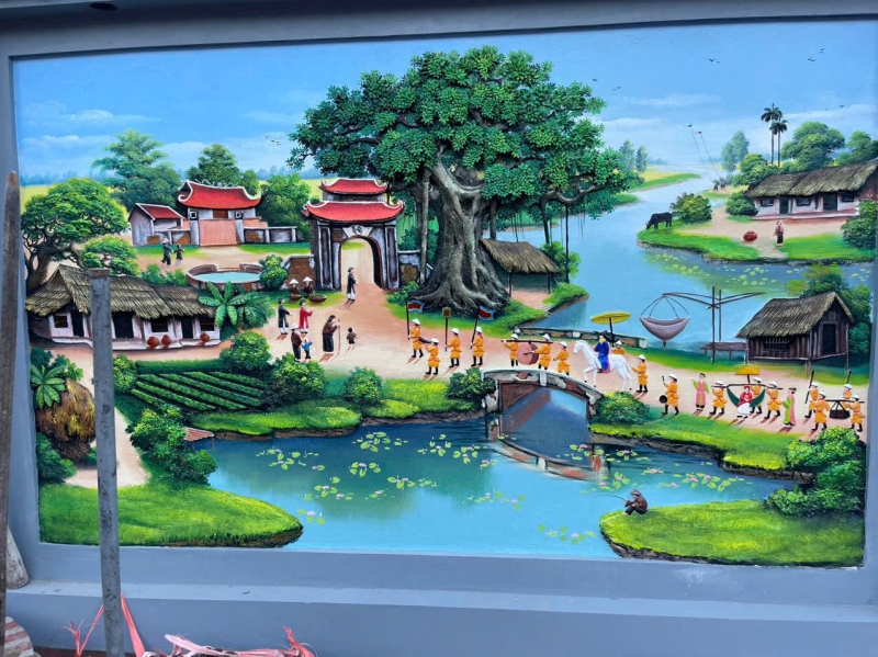 Tranh đắp vinh quy bái tổ (4)